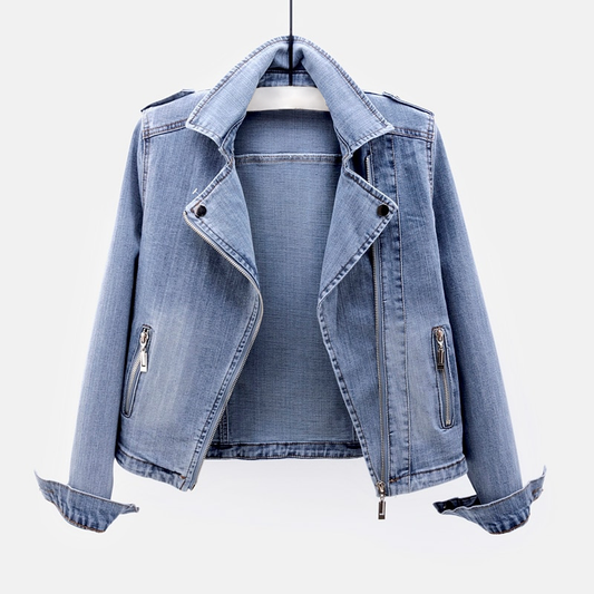Veste En Jean Décontractée Pour Femme | Détail Zip