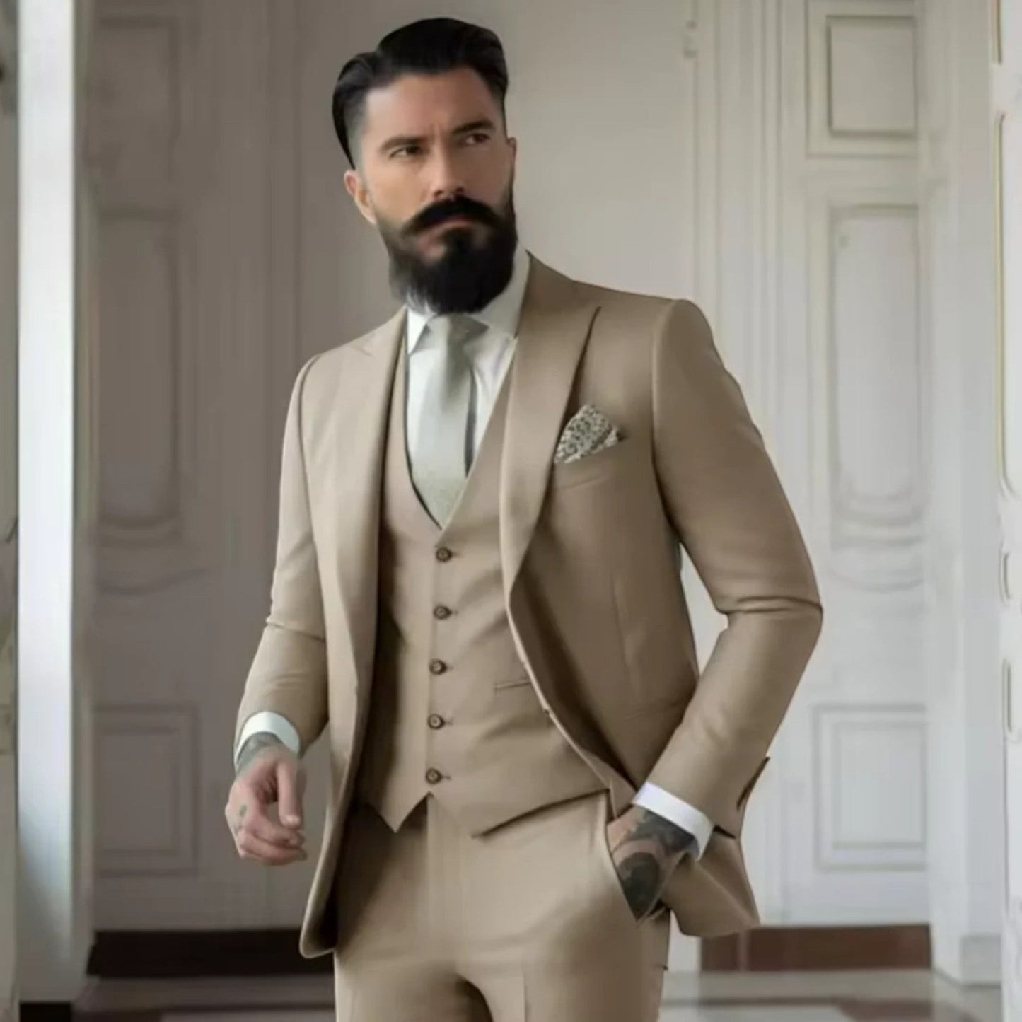 George | Costume D'invité De Mariage 3 Pièces Pour Hommes | Elégant