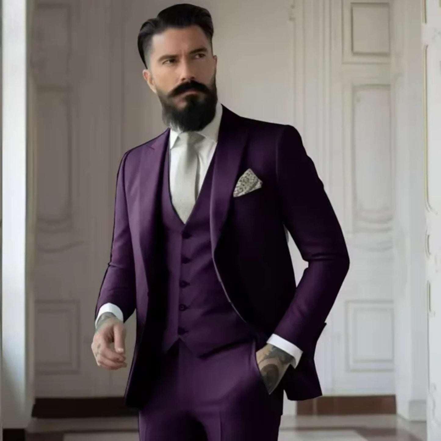 George | Costume D'invité De Mariage 3 Pièces Pour Hommes | Elégant