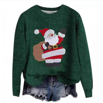 Pull De Noël Pour Femme | Col Rond