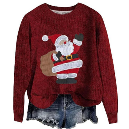 Pull De Noël Pour Femme | Col Rond