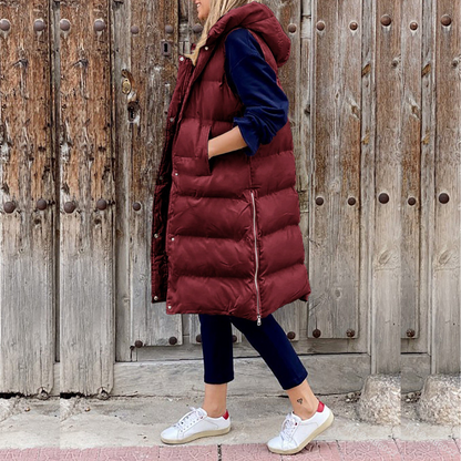 Gilet À Capuche Décontracté Pour Femmes | Chaud