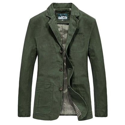 Blazer Décontracté Boutonné Pour Homme | Simple Boutonnage