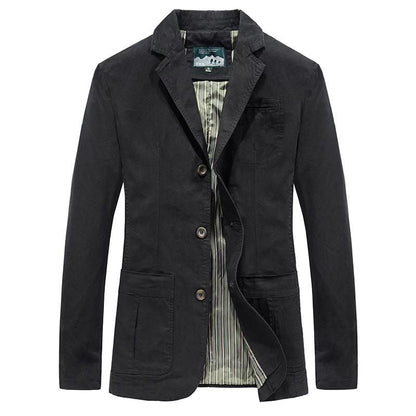 Blazer Décontracté Boutonné Pour Homme | Simple Boutonnage