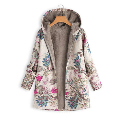 Veste À Capuche À Motifs Pour Femme | Hiver