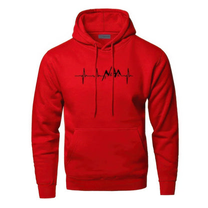 Sweat-Shirt Graphique Mountain Heartbeat Pour Homme | Manches Longues