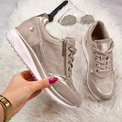 Baskets Tendance À Lacets Pour Femme | Semelle Antidérapante