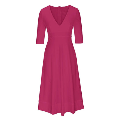 Robe De Soirée Col En V Pour Femme | Midi