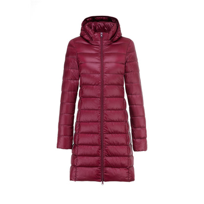 Veste Matelassée D’Hiver Avec Capuche Pour Femme | Longue