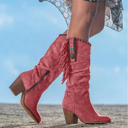 Bottes Hautes Pour L'hiver | Talons Carrés