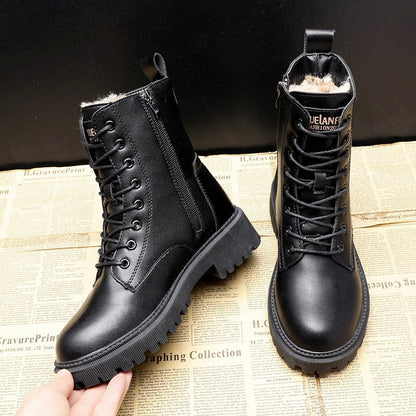 Bottes En Cuir Noires Pour Femmes | Hiver