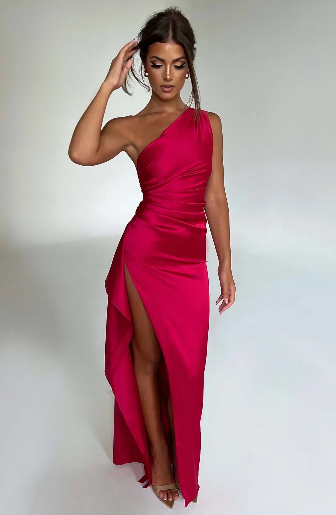 Robe De Soirée Pour Femme À Une Épaule | Dos Nu