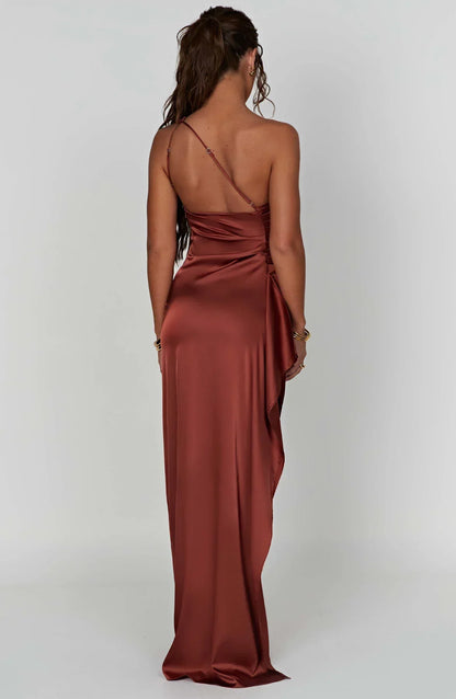 Robe De Soirée Pour Femme À Une Épaule | Dos Nu
