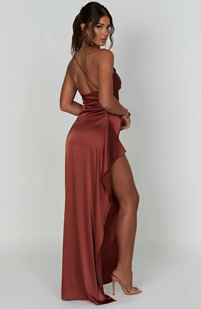 Robe De Soirée Pour Femme À Une Épaule | Dos Nu
