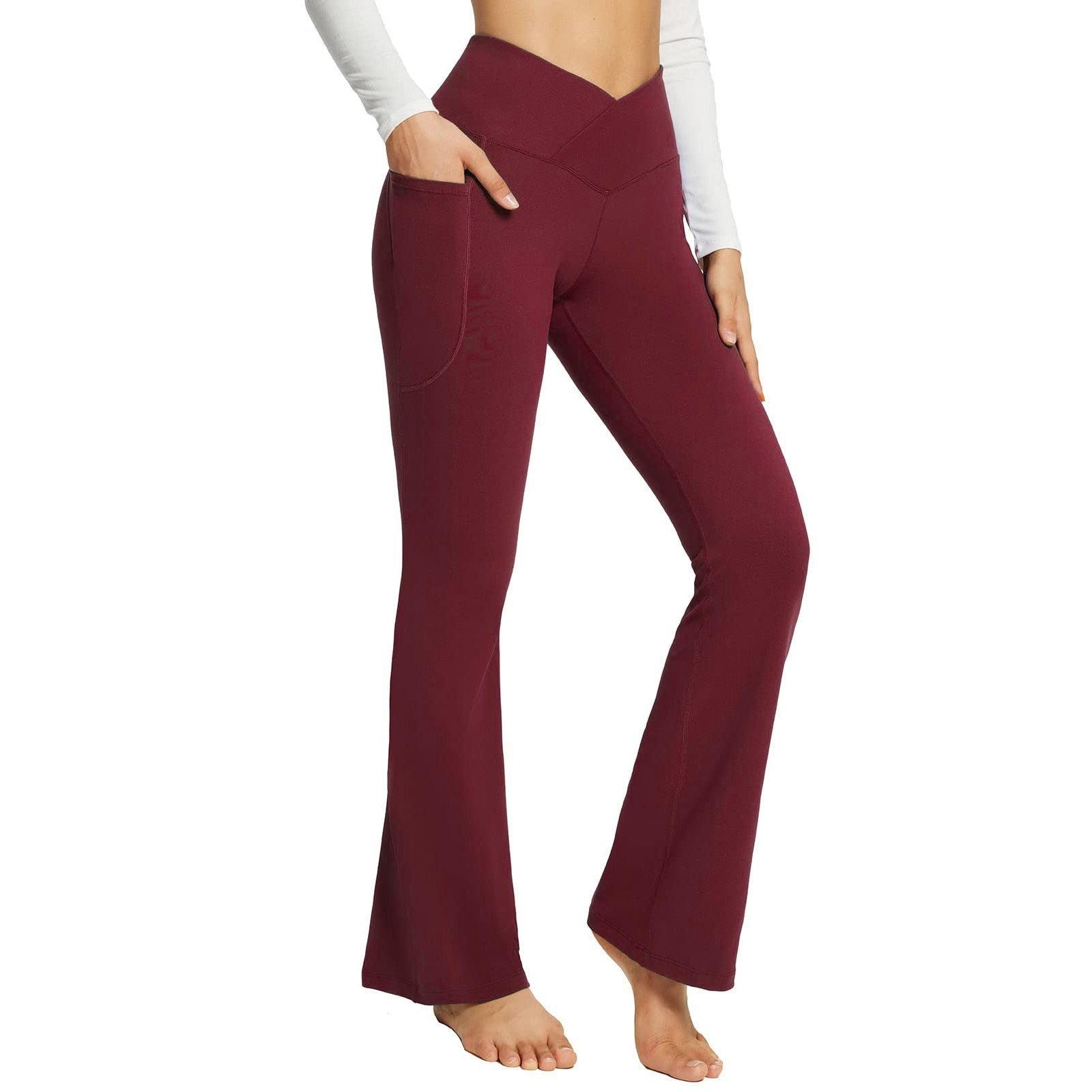 Pantalon De Yoga Évasé Tendance Pour Femme | Taille Haute