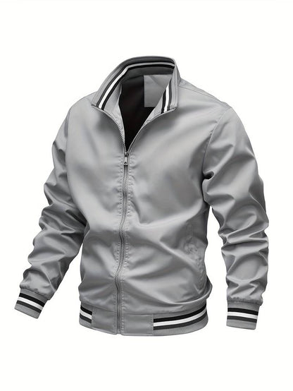 Blouson Aviateur À Poignets Rayés Pour Homme | Hiver