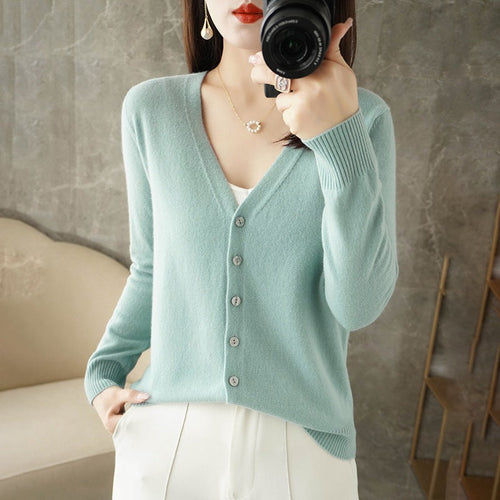 Cardigan Oversize En Cachemire À Boutons Pour Femme | Manches Longues