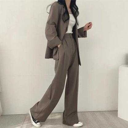 Élina | Ensemble Blazer Surdimensionné Décontracté Pour Femmes