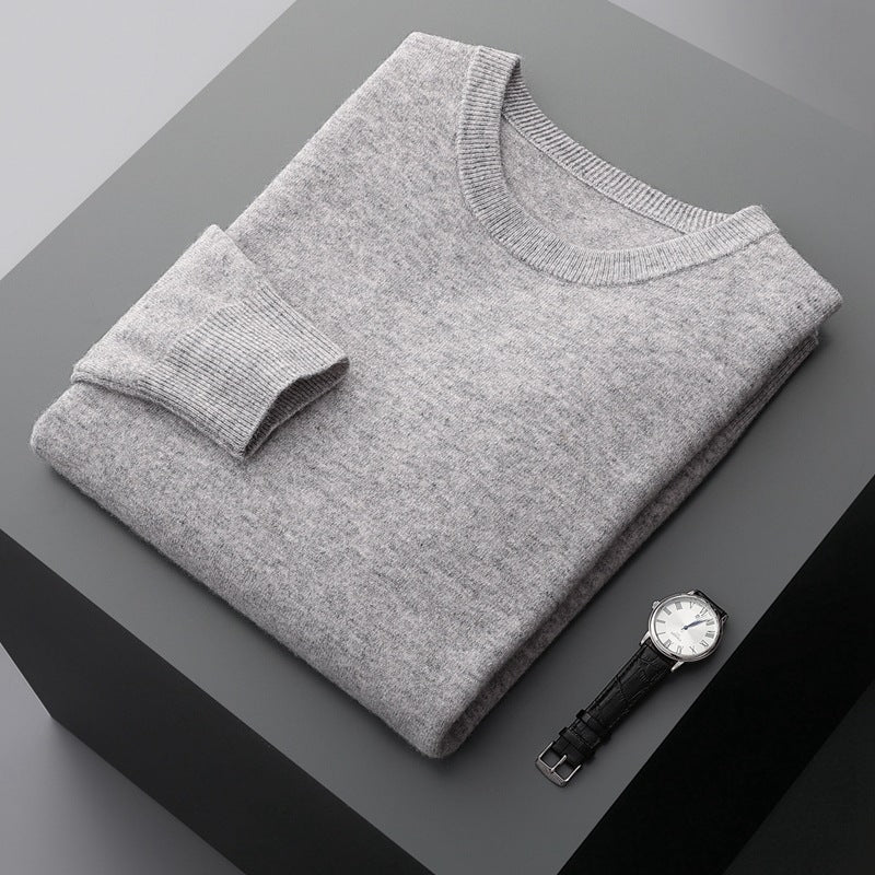 Pull Ras Du Cou Décontracté En Cachemire Pour Homme | Hiver
