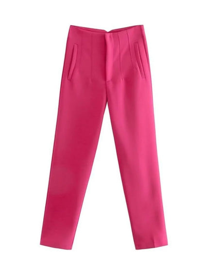 Pantalon Fuselé Élégant Pour Femme | Taille Haute