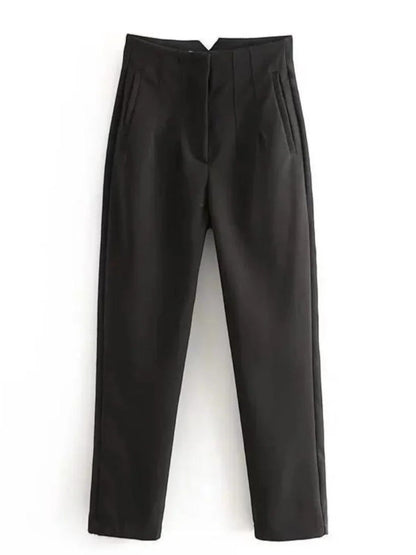 Pantalon Fuselé Élégant Pour Femme | Taille Haute
