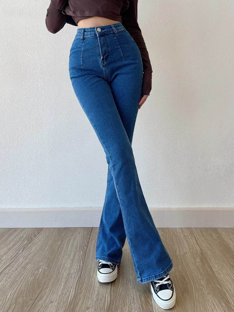 Jean Évasé Bootcut Décontracté | Taille Haute