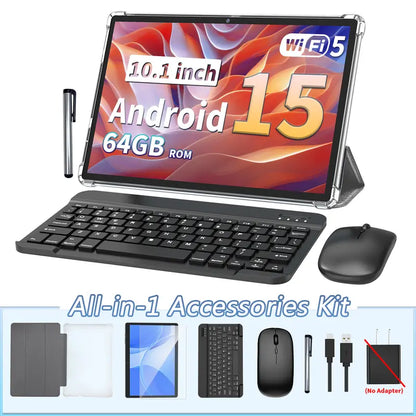 PYNAREL Android 15 Tablet 10.1 Inch