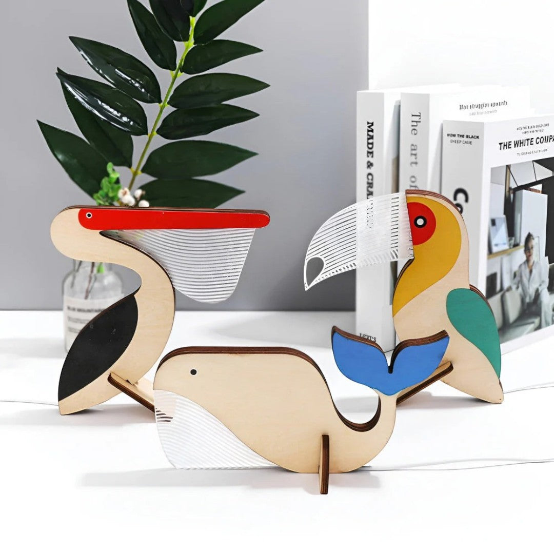 Lampe De Table En Bois Pour La Maison | Animal Décoratif