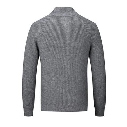 Pull Tricoté À Manches Longues Pour Homme | Col Montant