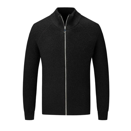 Pull Tricoté À Manches Longues Pour Homme | Col Montant