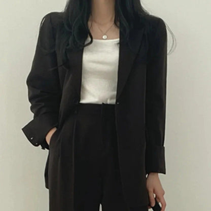Élina | Ensemble Blazer Surdimensionné Décontracté Pour Femmes