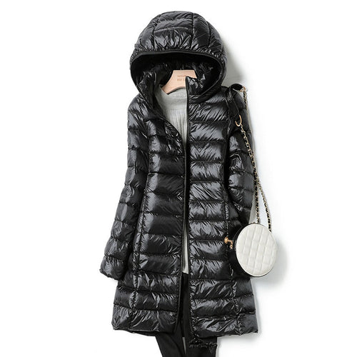 Doudoune Longue À Capuche Pour Femme | Chaude