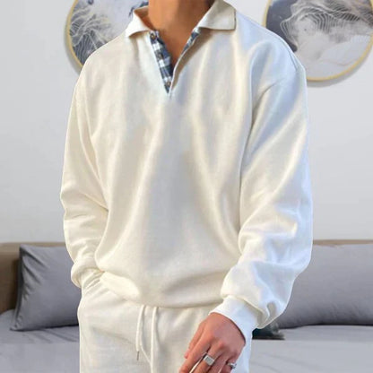 Pull Oversize Décontracté À Col En V Pour Homme | Chaud