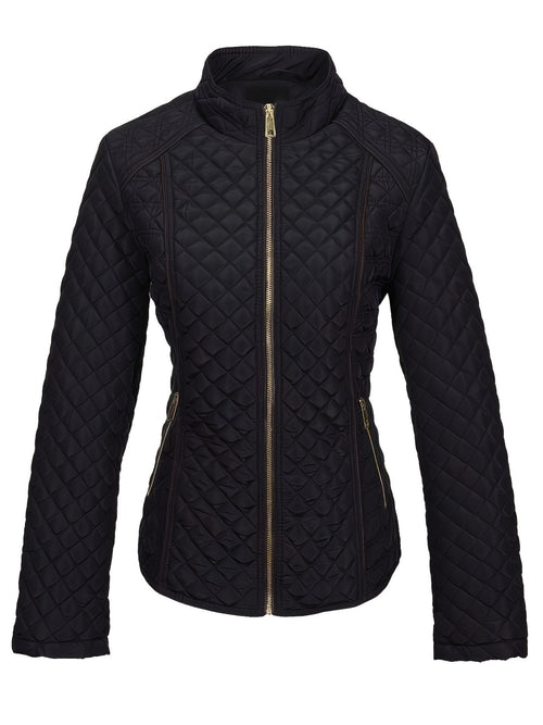 Veste Doudoune Matelassée Avec Fermeture Éclair Pour Femme | Hiver