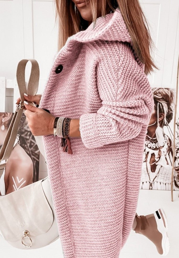 Cardigan Décontracté À Capuche Pour Femme | Manches Longues