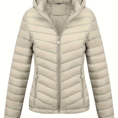 Veste Zippée Avec Poches Pour Femme | À Capuche