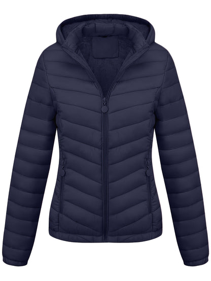 Veste Zippée Avec Poches Pour Femme | À Capuche