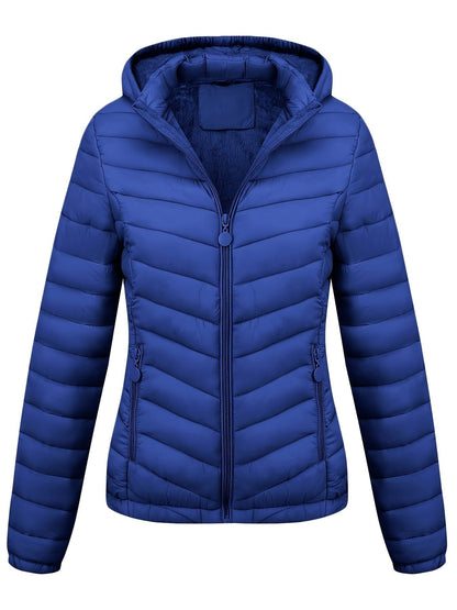 Veste Zippée Avec Poches Pour Femme | À Capuche
