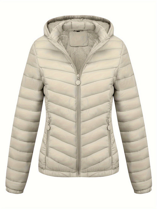 Veste Zippée Avec Poches Pour Femme | À Capuche