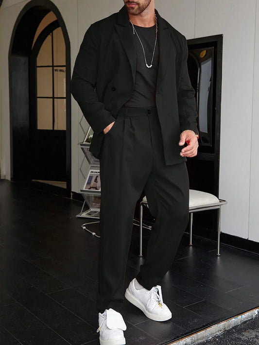 Ensemble Blazer Et Pantalon Oversize Pour Homme | Moderne