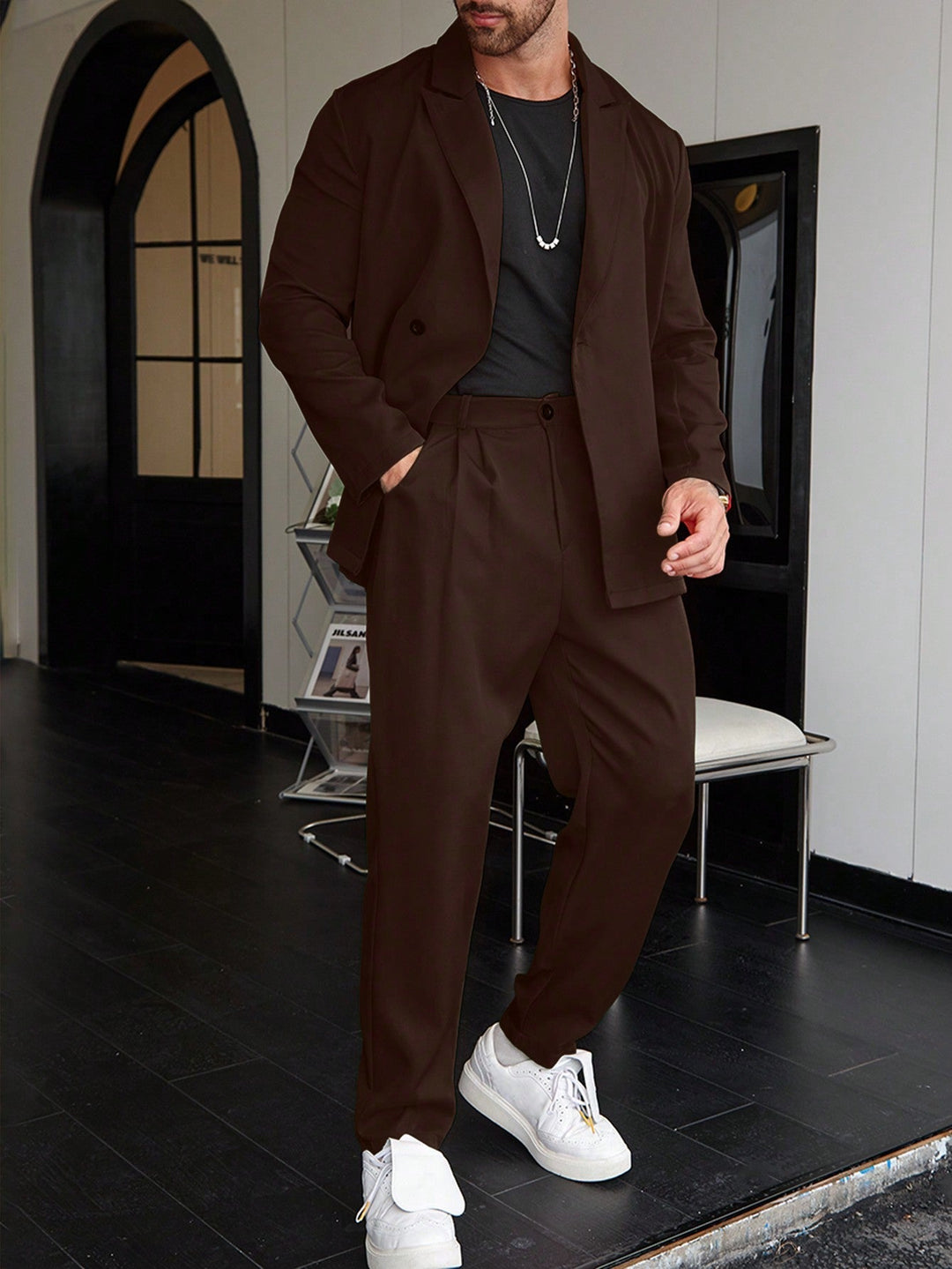 Ensemble Blazer Et Pantalon Oversize Pour Homme | Moderne