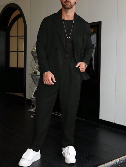 Ensemble Blazer Et Pantalon Oversize Pour Homme | Moderne