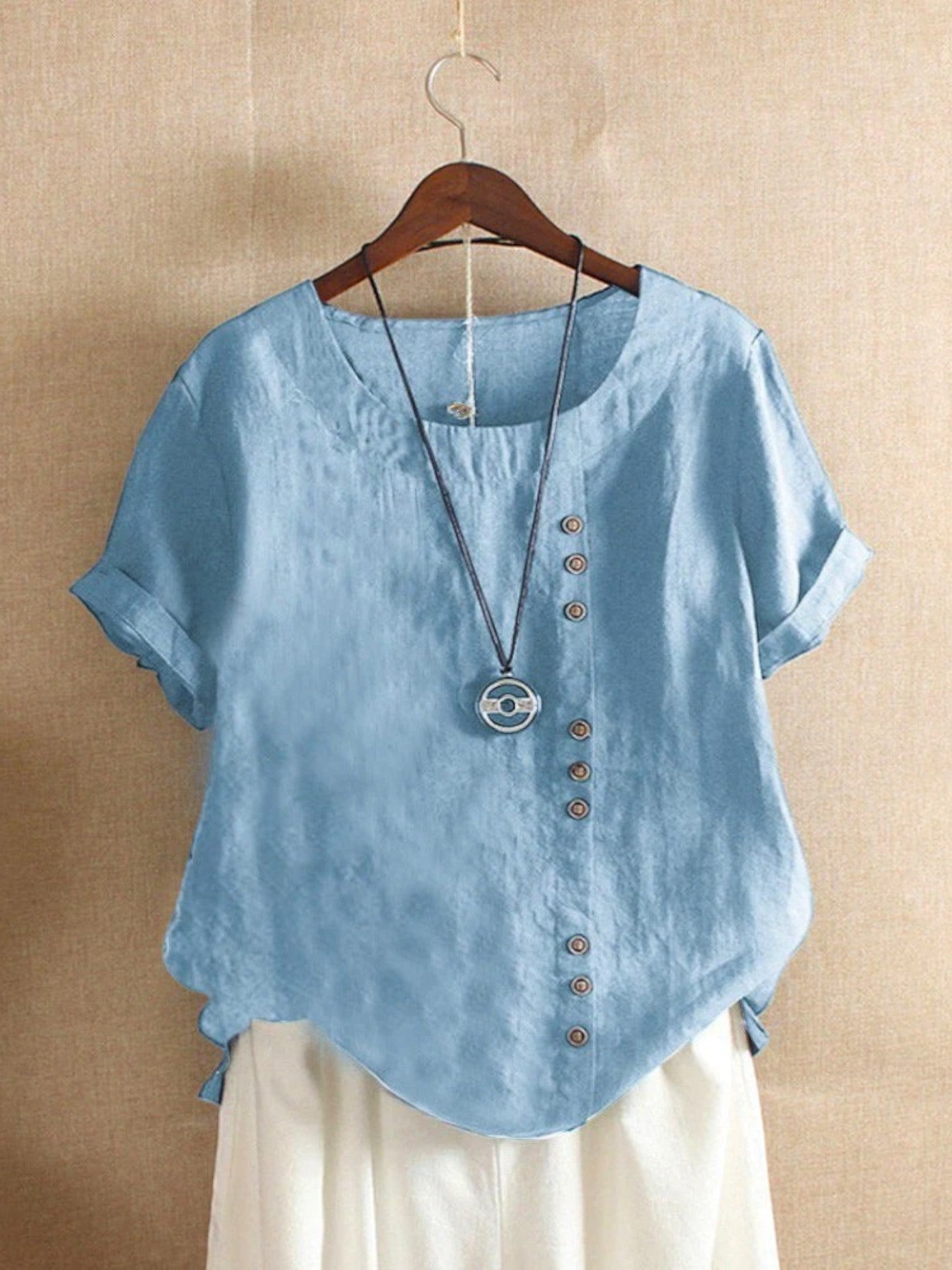 Chemisier D'été Léger Pour Femme | Manches Courtes