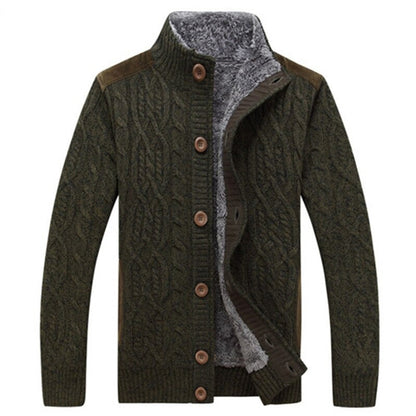 Cardigan En Tricot Avec Doublure En Peluche Pour Homme | Hiver