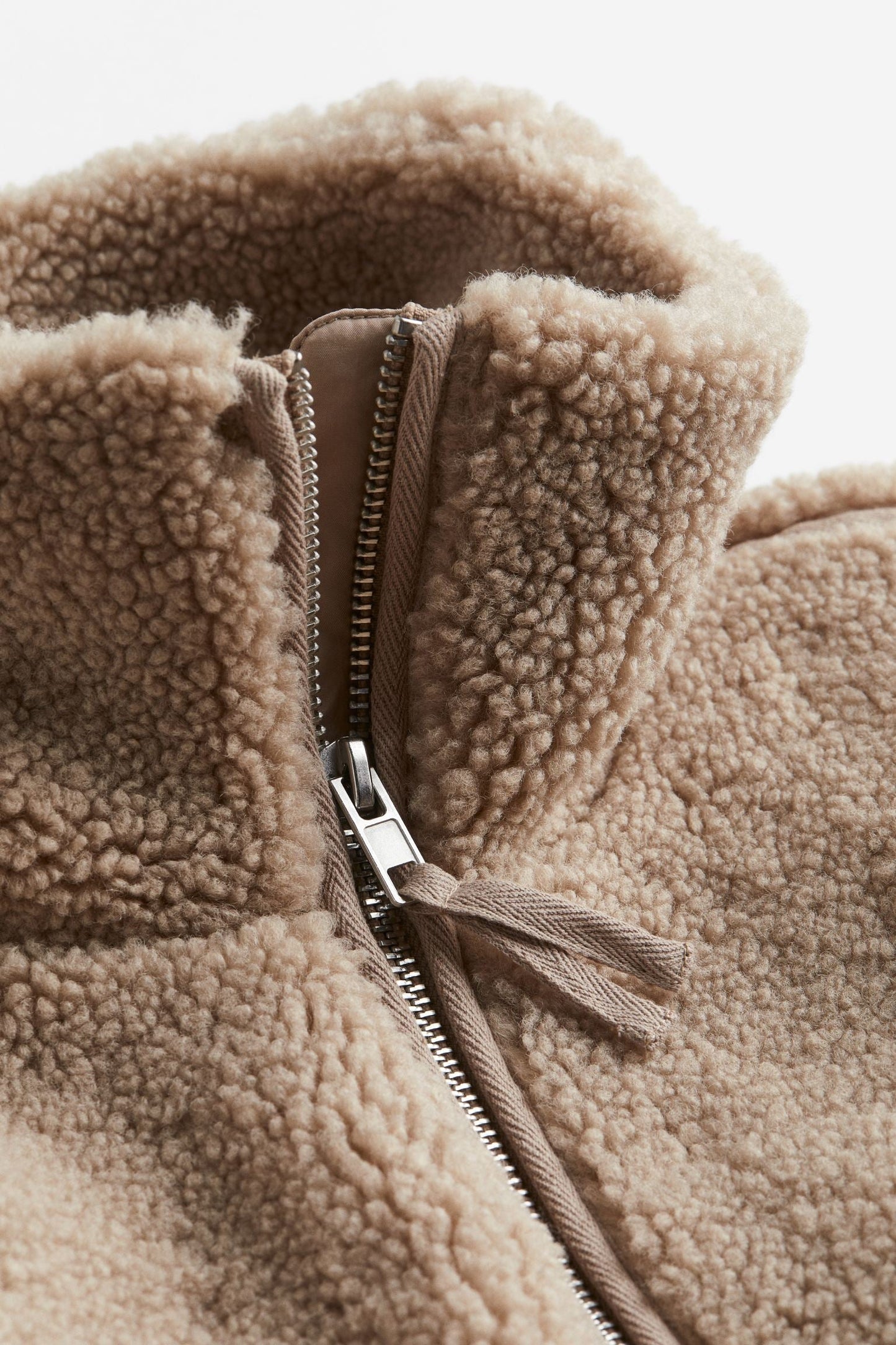 Manteau En Peluche À Col Montant Pour Femme | Hiver