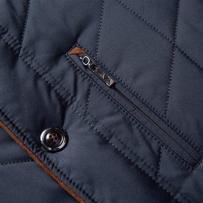 Veste Matelassée Avec Col En Fourrure Pour Homme | Automne