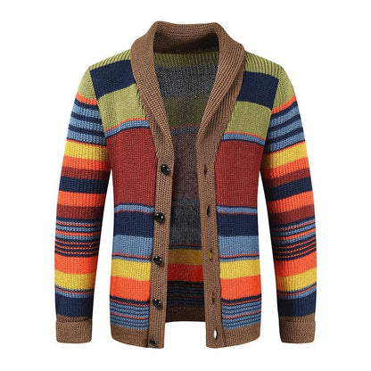 Cardigan Boutonné En Maille À Col En V Pour Homme | Manches Longues