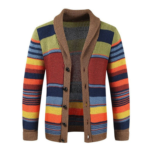 Cardigan Boutonné En Maille À Col En V Pour Homme | Manches Longues