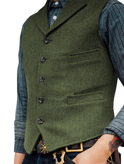 Gilet Boutonné Pour Homme | Sans Manches