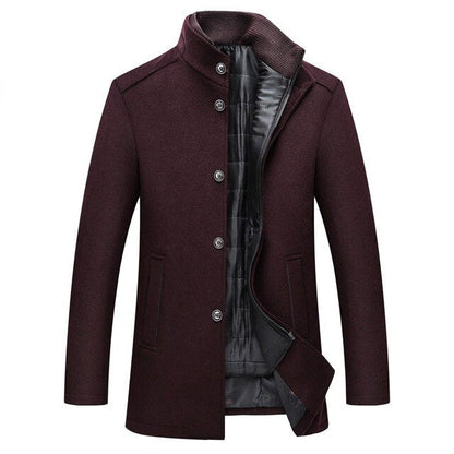 Manteau Pour Homme À Un Seul Bouton | Hiver